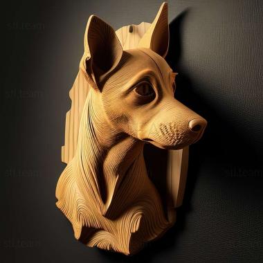 3D model Brazilian Terrier dog (STL)